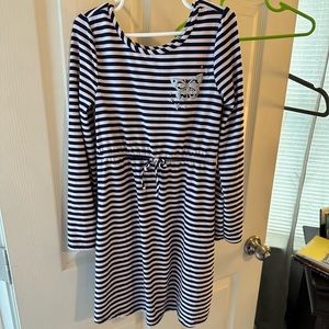 Adorable Pink and Blue Stripe Dress